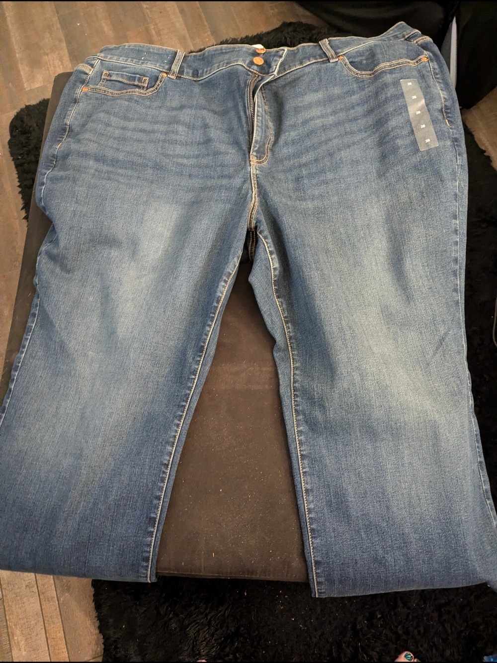 Lane Bryant - Dark Blue Jeans Size: 28 - Picture 2 of 9